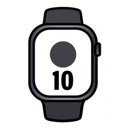 Apple Watch Series 10 GPS + Cellular 46mm Aluminio Negro Azabache